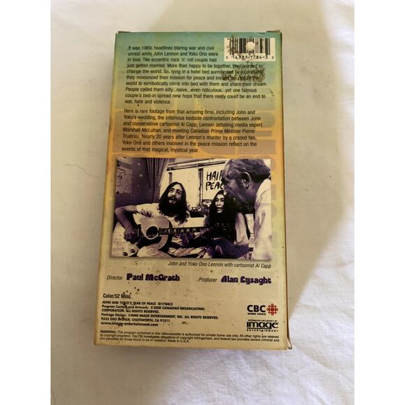 John & Yoko's Year of Peace [VHS] Excellent - Picture 2 of 3